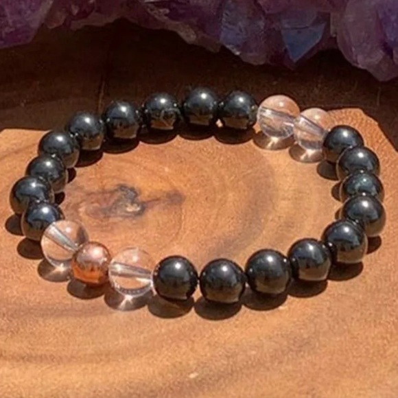 Jewelry - Genuine Russian Shungite 8 mm bracelet